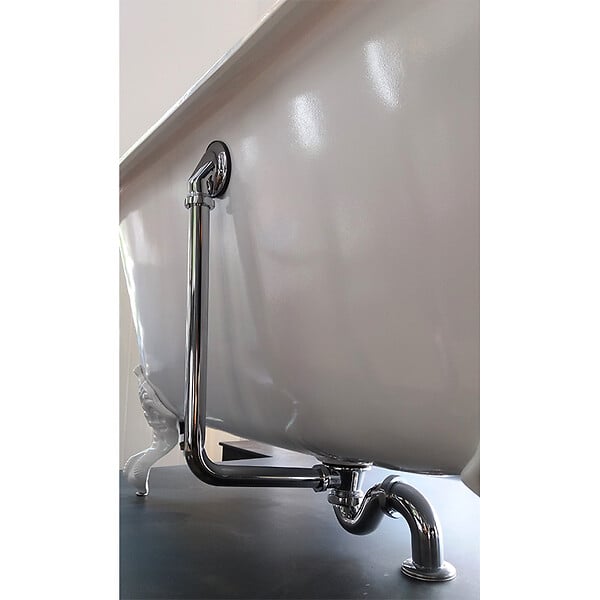 ROGIER & MOTHES - Siphon vertical pour baignoires anciennes CRAWLEY - large