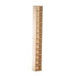 HOMCOM - Étagère colonne armoire de rangement CD 12 compartiments 21L x 20l x 175H cm capacité max. 204 CD coloris hêtre - vignette
