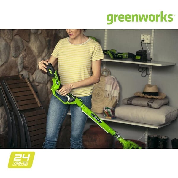 GREENWORKS TOOL - Taille-haies télescopique 51 cm GREENWORKS 24V - 1 batterie 2.0 Ah - 1 chargeur - G24PH51K2 - large