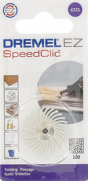DREMEL - Dremel S472 Brosse abrasive de précision grain 120 - large