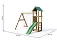 FUNGOO - Aire de jeux Lucas avec balançoire double - Fungoo - vignette