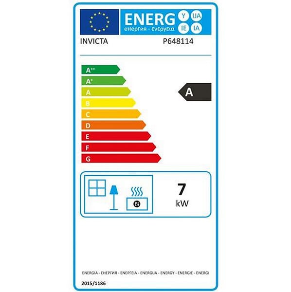 INVICTA - poêle à bois fonte 7kw noir - p648114 - large