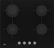 BEKO - table de cuisson gaz 60cm 4 feux 7400w verre noir - hilg64221s - vignette