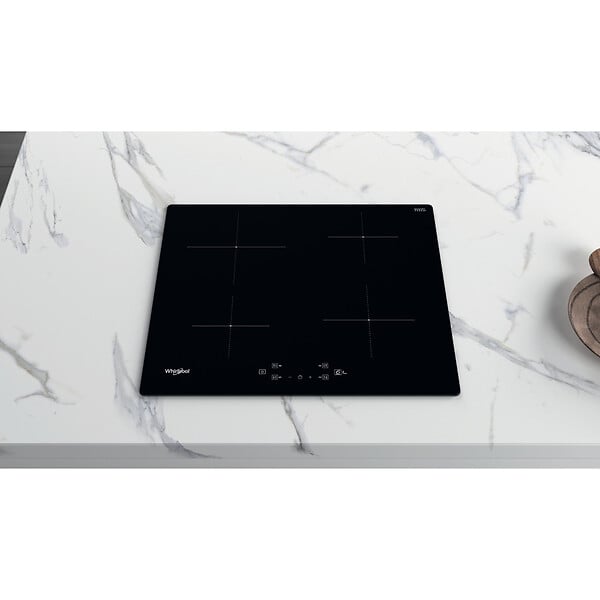 WHIRLPOOL - table de cuisson induction 60cm 4 feux 7200w noir - wsq2160ne - large