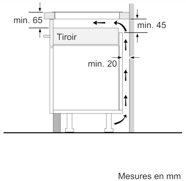 BOSCH - table de cuisson à induction 60cm 3 feux 4600w - puc611aa5e - large