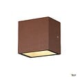 SLV - Applique extérieure SLV SITRA CUBE Up/Down rouille avec LED intégrée - Taille S - 12 cm - vignette