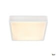 SLV - Applique et plafonnier extérieur carré SLV AINOS, blanc, LED, 18W, 3000K/4000K, IP65, détecteur de mouvement - vignette