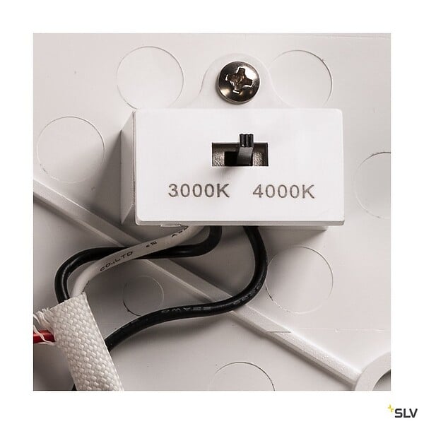 SLV - Applique et plafonnier extérieur SLV RUBA, blanc, avec LED intégrée - Ø 27 cm - large