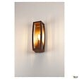 SLV - Applique extérieure SLV MERIDIAN BOX, diffuseur transparent/rouille, E27, 25W max, IP55 - vignette