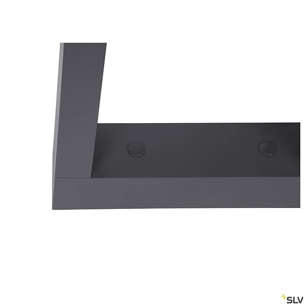 SLV - Borne extérieure SLV BOOKAT anthracite avec LED intégrée pour éclairage extérieur - large