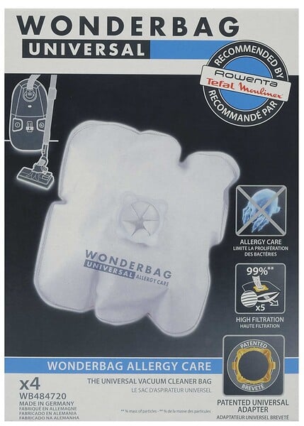 ROWENTA - boite de 4 sacs endura universel pour aspirateur - wb484720 - large