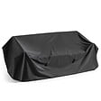 OVIALA - Housse de canapé extérieur 3 personnes polyester noire - Cov'Up - vignette