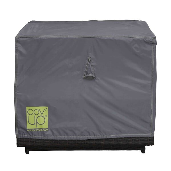 OVIALA - Housse de fauteuil de jardin polyester gris - Cov'Up - large