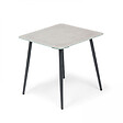 OVIALA - Petite table basse de jardin en acier gris - Costa Rica - vignette
