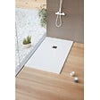 SANYCCES - Receveur de douche 70 x 140 cm extra plat LOGIC surface ardoisée rectangulaire blanc - vignette