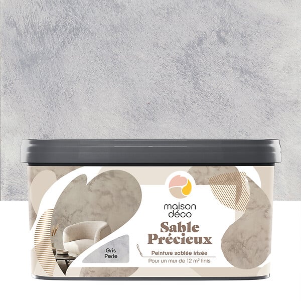 MAISON DECO - Maison deco - sable precieux 2l gris perle - large
