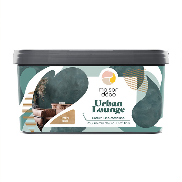 MAISON DECO - Enduit décoratif Urban Lounge - Ambre irise - 4kg - large