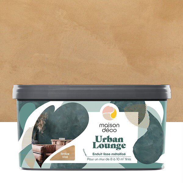 MAISON DECO - Enduit décoratif Urban Lounge - Ambre irise - 4kg - large