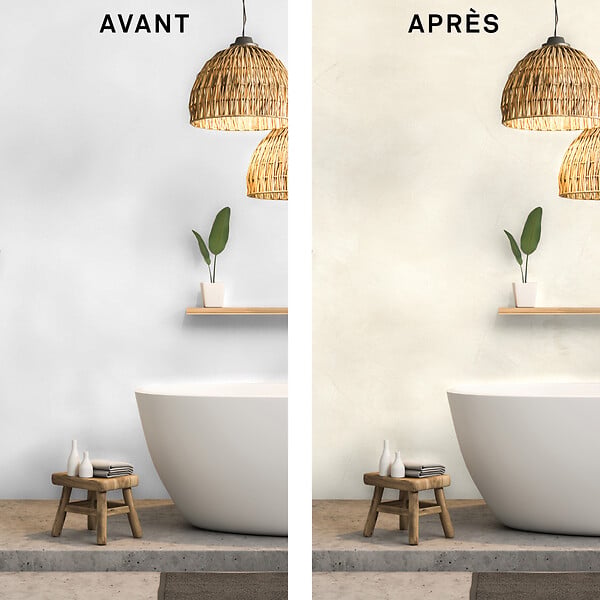 MAISON DECO - Enduit décoratif Tadelakt - Argile blanche - Multi-support - 5L - large