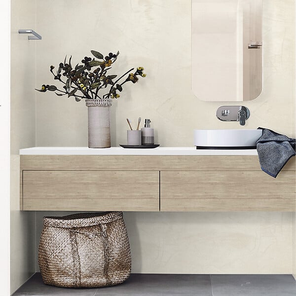 MAISON DECO - Enduit décoratif Tadelakt - Argile blanche - Multi-support - 5L - large