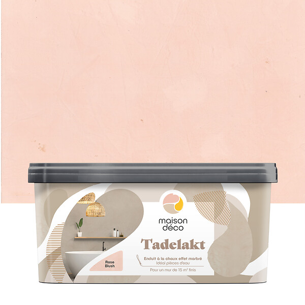 MAISON DECO - Enduit décoratif Tadelakt - Rose blush - Multi-support - 5L - large