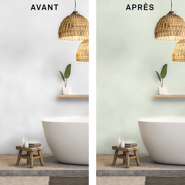 MAISON DECO - Enduit décoratif Tadelakt - Vert d'eau - Multi-support - 5L - large