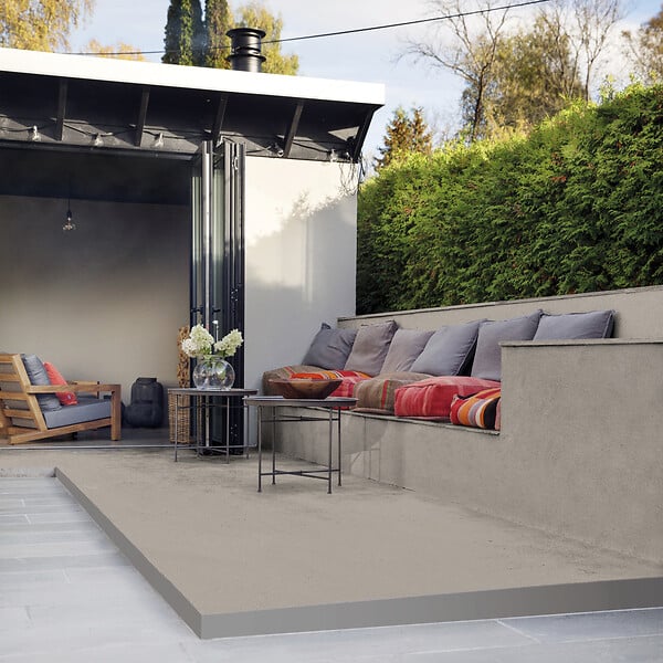MAISON DECO - Enduit décoratif Le béton Nickel - Gris - Intérieur-Extérieur - 5kg - large