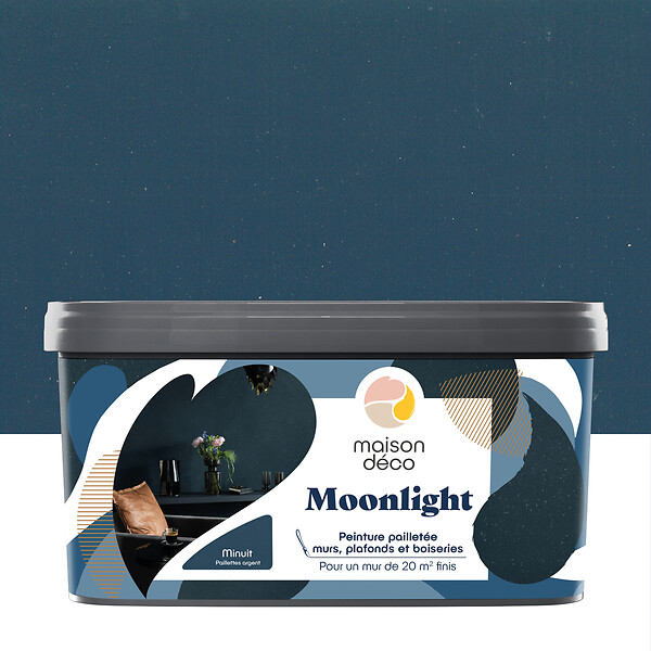 MAISON DECO - Peinture Murs boiseries et radiateurs Moonlight - Minuit- 2L - large