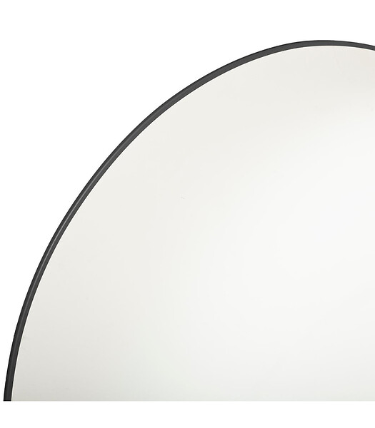 ATMOSPHERA - Grand Miroir mural en Métal Noir  D 76 cm - large