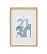 ATMOSPHERA - Cadre photo en Bois Naturel pour Photo 21 x 30 cm - vignette