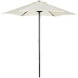 OUTSUNNY - Parasol droit de jardin balcon terrasse grande taille toile polyester 160 g/m² Ø 1,96 x 2H m mât alu beige - vignette