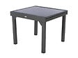 HESPERIDE - Table extensible carrée en verre Piazza 4/8 places Gris anthracite - Hespéride - vignette