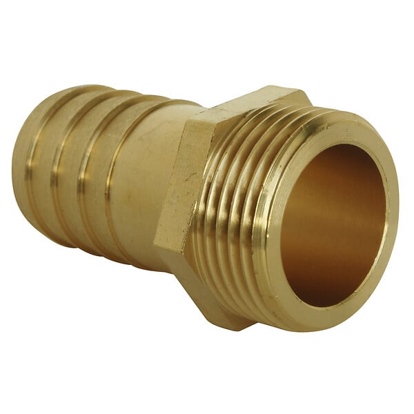 SOMATHERM FOR YOU - Raccord cannelé droit - Mâle 1/2" pour tuyau d'arrosage Ø15mm - large
