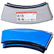 KANGUI - KANGUI Coussin de protection trampoline Ø 250 cm - Bleu et Gris - vignette