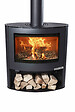 ADURO - Poêle à bois - Acier - Noir - 6.5kW - vignette