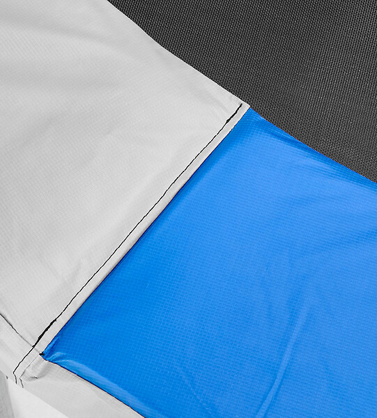 KANGUI - KANGUI Coussin de protection trampoline Ø 430 cm - Bleu et Gris - large