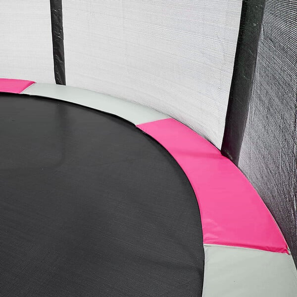 KANGUI - KANGUI Coussin de protection trampoline Ø 430 cm - Rose et Gris - large