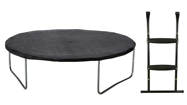 KANGUI - Trampoline Ø 430cm + filet de sécurité + échelle + bâche - PUNCHI 430 Vert - large