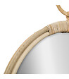 ATMOSPHERA - Miroir mural en Rotin forme gousset D 38 cm - vignette