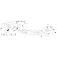 LOCINOX - BEQUILLE DOUBLE C8 X 60 ALUMINIUM - vignette