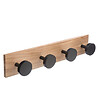 5 FIVE SIMPLY SMART - Patère en Bois 4 Têtes Noires L 40 cm - vignette