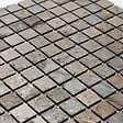 U-TILE - Mosaïque en pierre naturelle 100 x 50 cm - carreau 2,5 x 2,5 cm cuivre - vignette