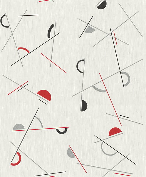 RASCH - Papier peint RASCH vinyle expansé sur intissé motif leon rouge - large