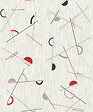 RASCH - Papier peint RASCH vinyle expansé sur intissé motif leon rouge - vignette