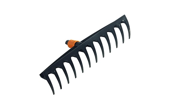 FISKARS - Rateau universel 12 dents 41cm courbes Quikfit - large