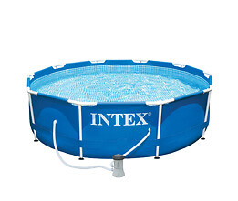 INTEX - Piscine tubulaire Metal Frame - Ronde - D305xH76cm - large