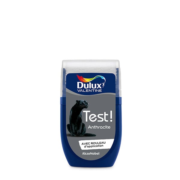 DULUX VALENTINE - Testeur de peinture - Anthracite - Satin - 30ml - large