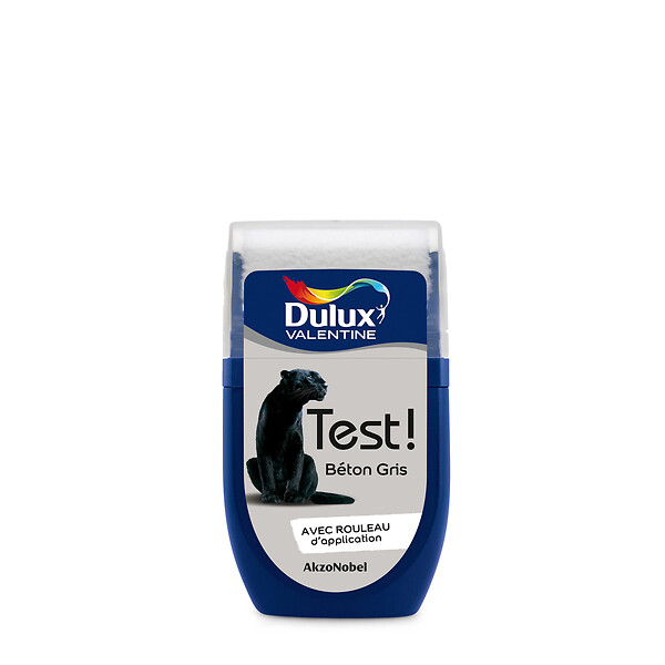 DULUX VALENTINE - Testeur de peinture - Beton Gris - Satin - 30ml - large