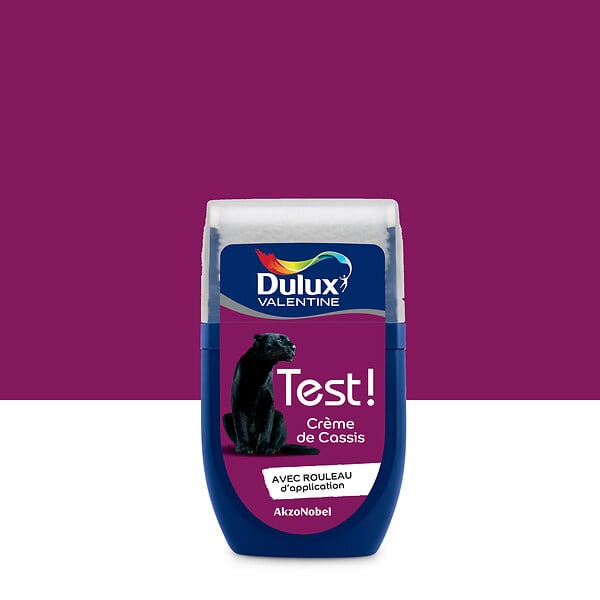 DULUX VALENTINE - Testeur de peinture - Crème de Cassis - Satin - 30ml - large