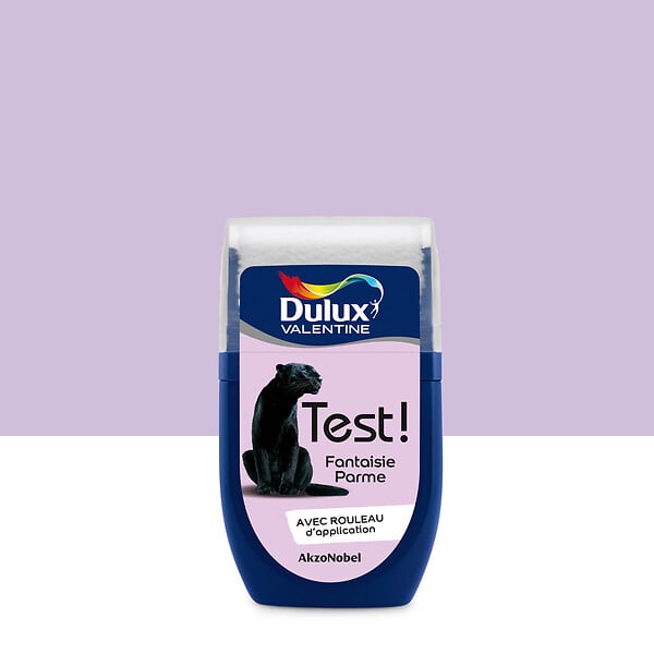 DULUX VALENTINE - Testeur de peinture - Fantaisie Parme - Satin - 30ml - large